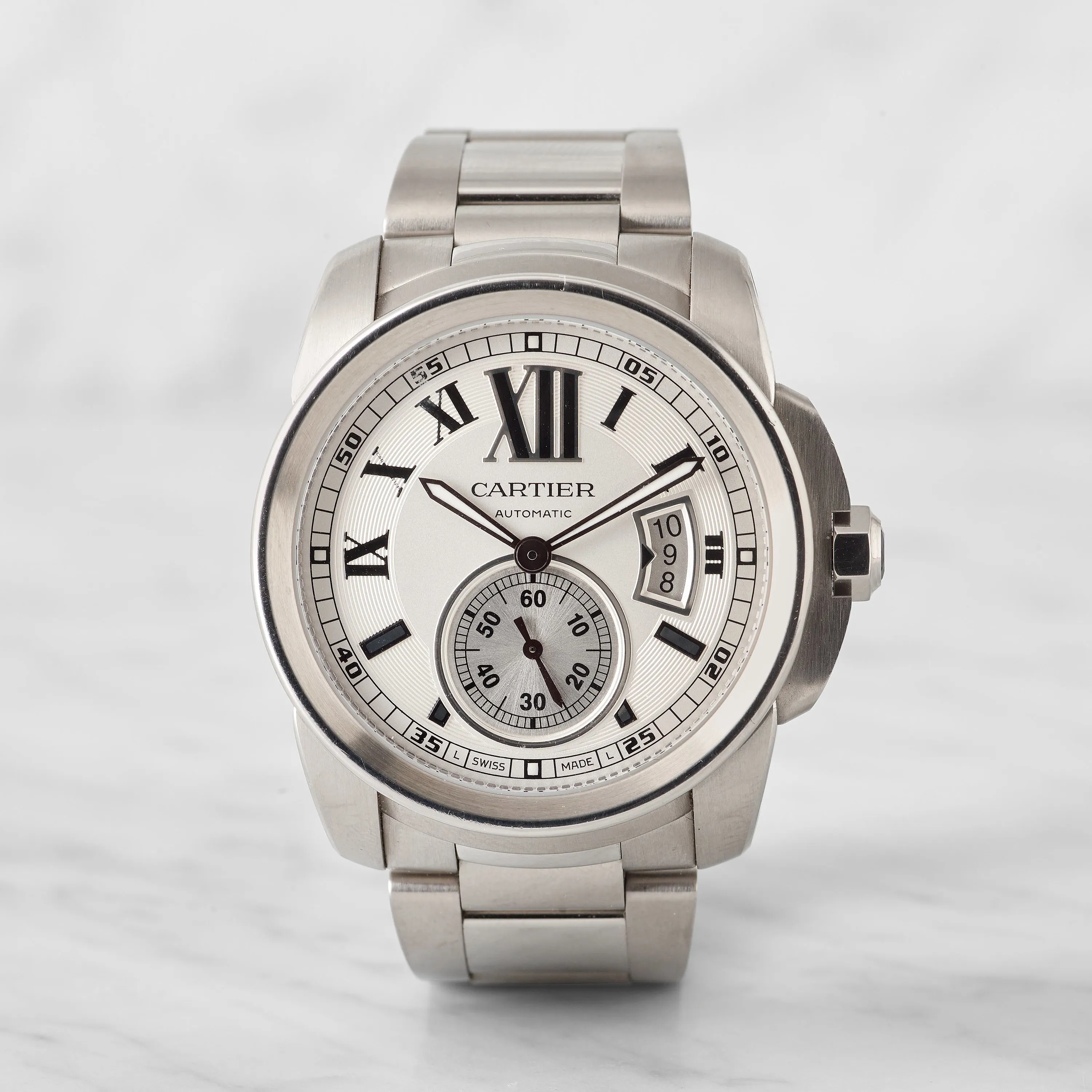 Cartier Calibre de Cartier W7100037 42mm Stainless steel Silver