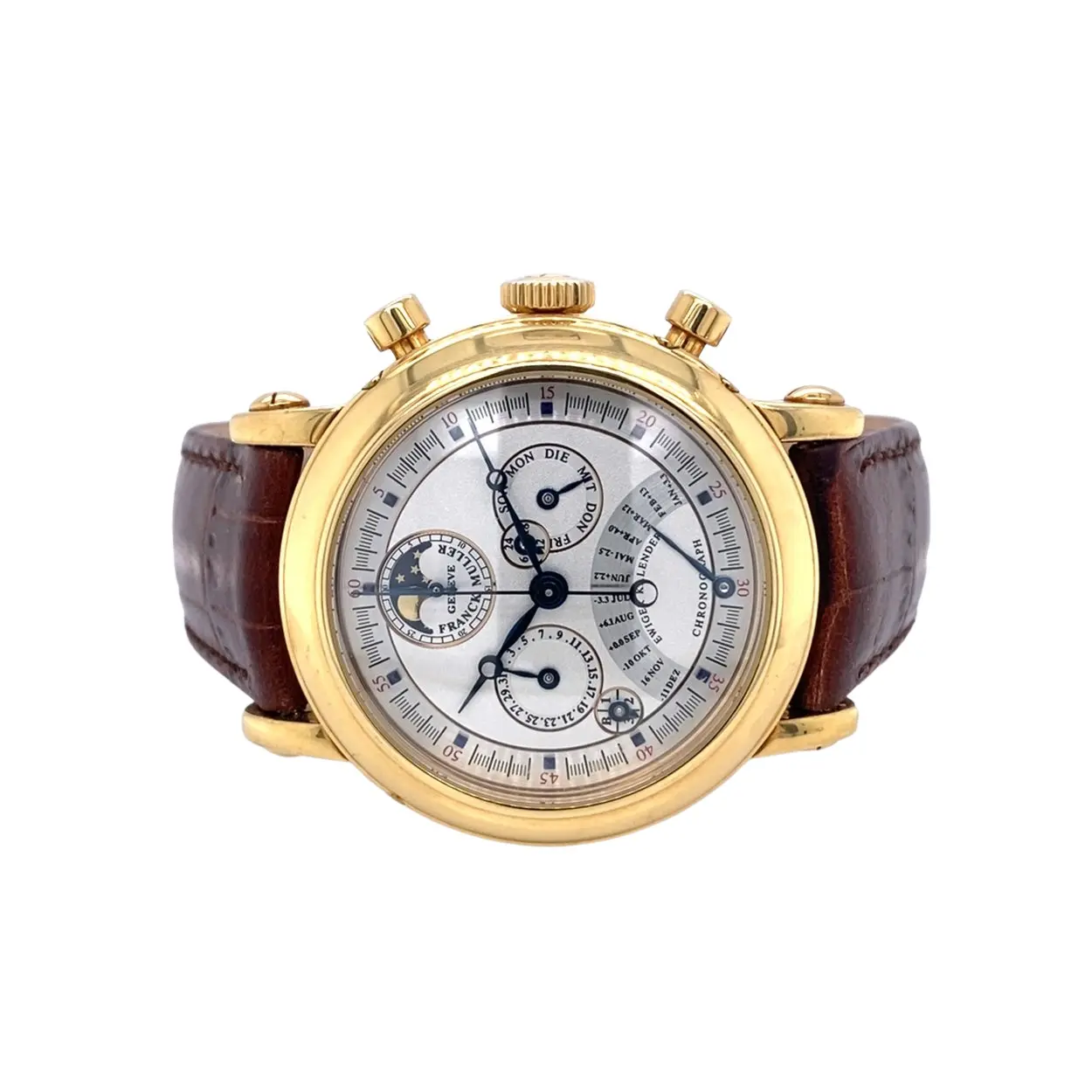 Franck Muller 7000 QP E 39mm Yellow gold Silver