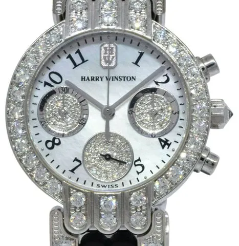 Harry Winston Premier 200/UCQ32W 32mm White gold Mother of pearl