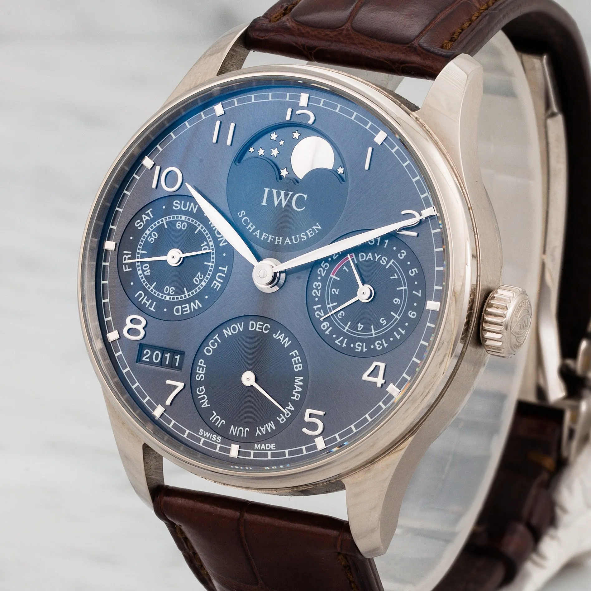 IWC Portugieser IW502218 42mm White gold Black 1