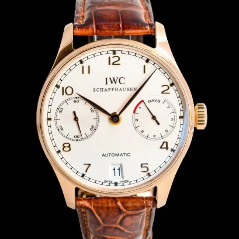 IWC Portuguese Automatic 5001 42mm Rose gold Silver