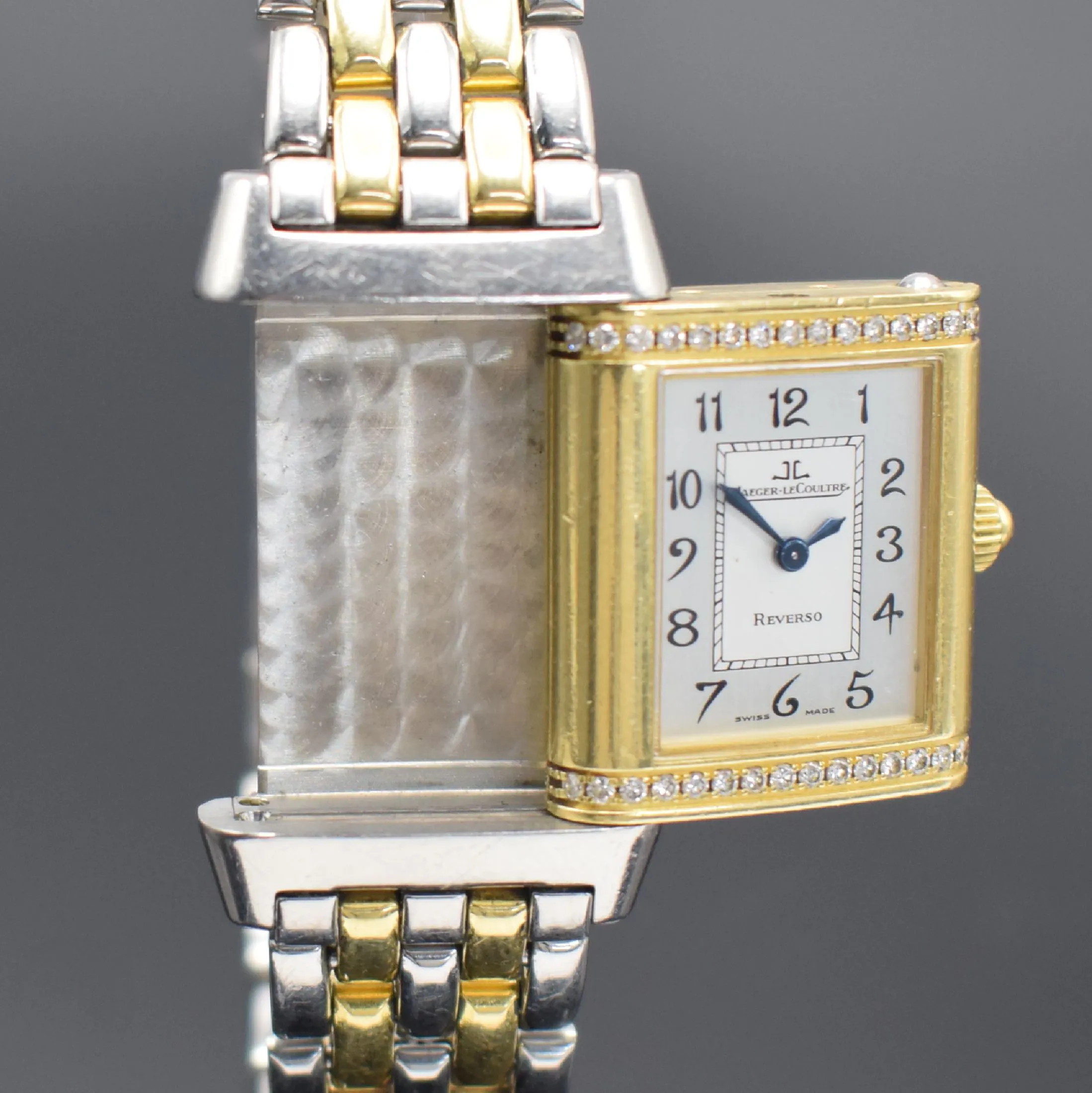 Jaeger-LeCoultre Reverso 265.5.08 33mm Yellow gold and Stainless steel Silver 3