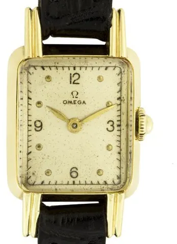 Omega 3836 18mm Yellow gold White