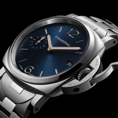 Panerai Luminor Marina PAM 01123 38mm Stainless steel Blue