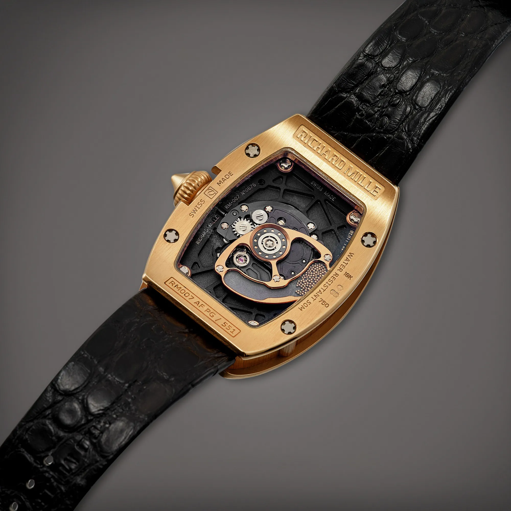 Richard Mille RM 007 45mm Rose gold Black 4