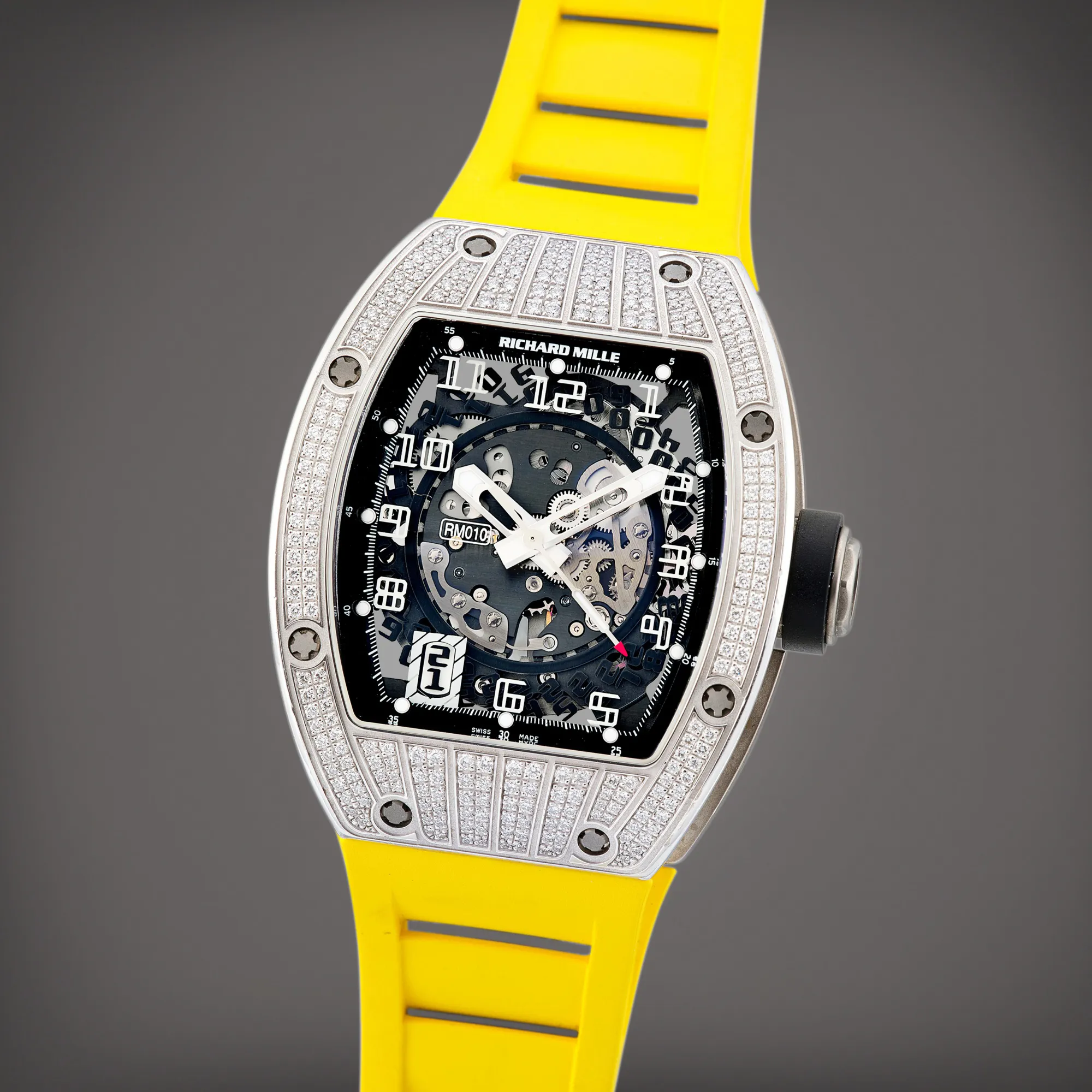 Richard Mille RM 010 RM 010 48mm White gold Black 1