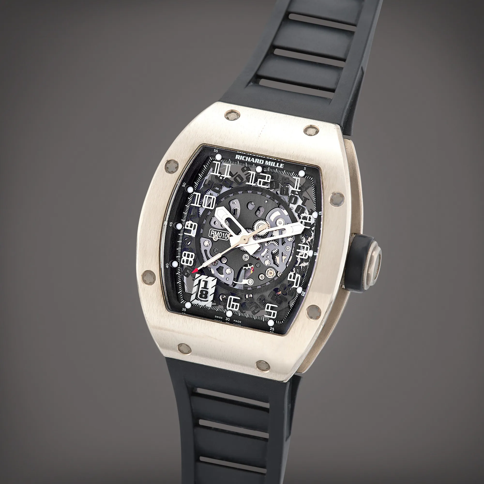 Richard Mille RM 010 RM 010 48mm White gold Black 1