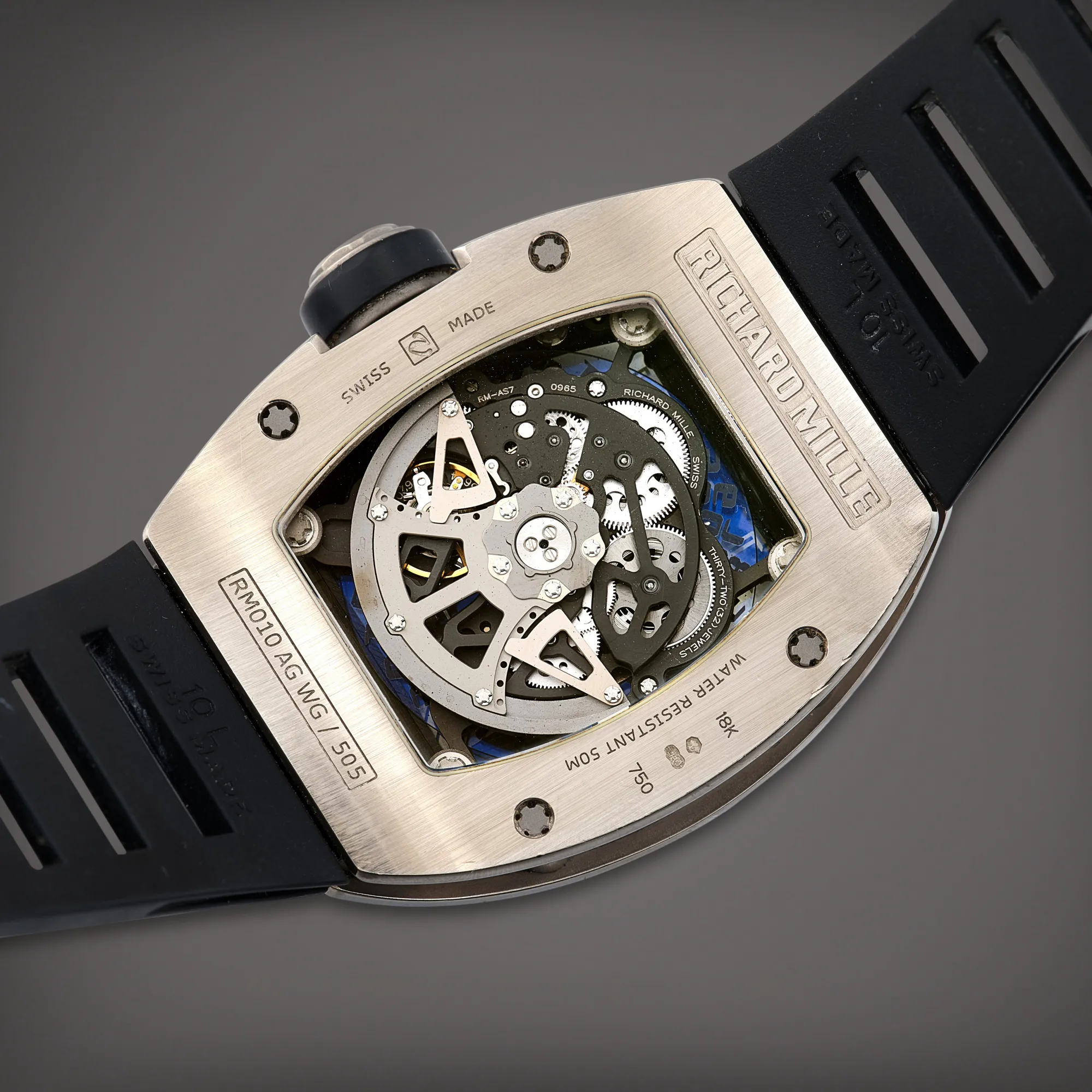 Richard Mille RM 010 RM 010 48mm White gold Black 4