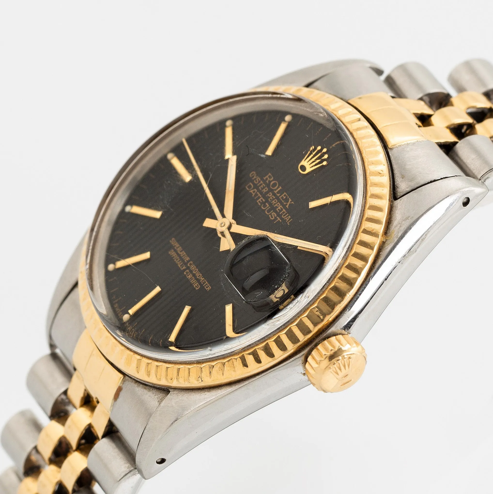 Rolex Datejust 36 16013 36mm Yellow gold and stainless steel Black 2