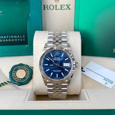 Rolex Datejust 36 126234 36mm Stainless steel Blue