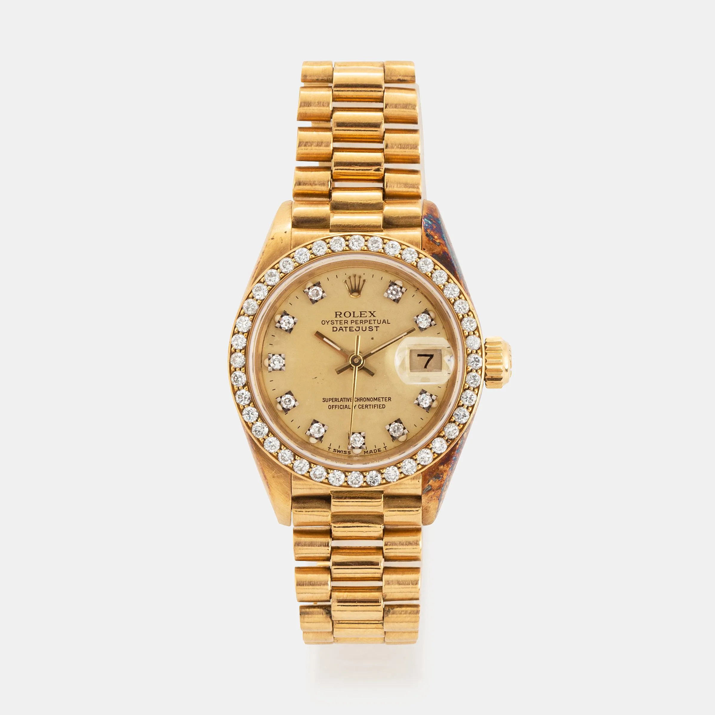 Rolex Lady-Datejust 69138 26mm Yellow gold Gilt Diamond