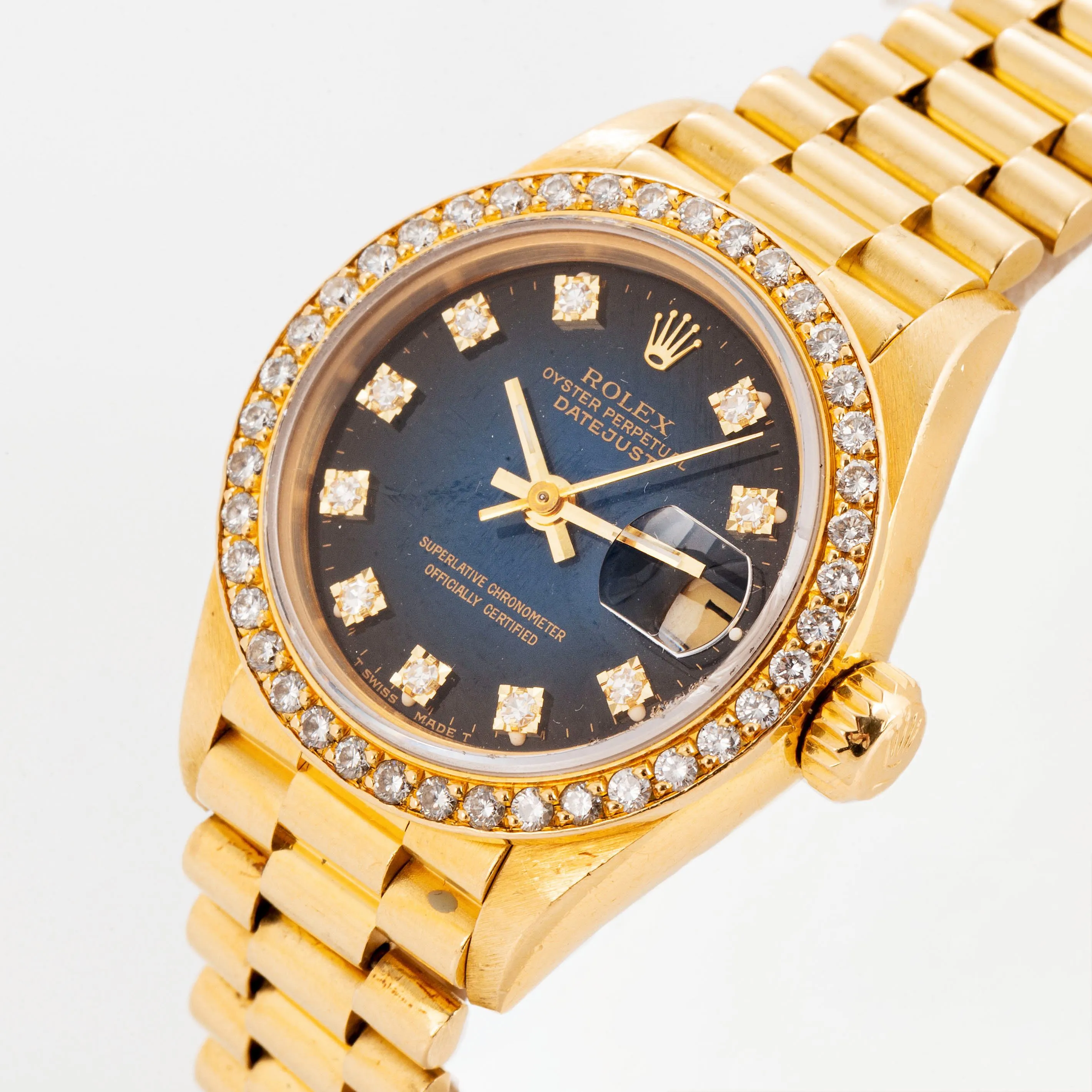 Rolex Lady-Datejust 69138 26mm Yellow gold Blue 1