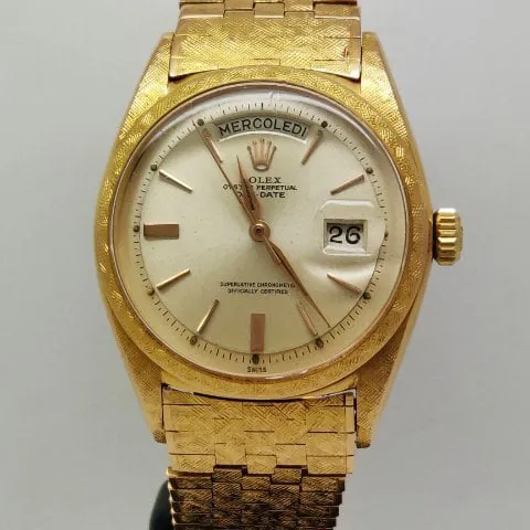 Rolex Day-Date 36 1806 36mm Yellow gold Silver