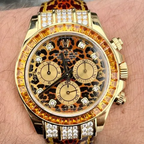 Rolex Daytona 116598 SACO 40mm Yellow gold Orange