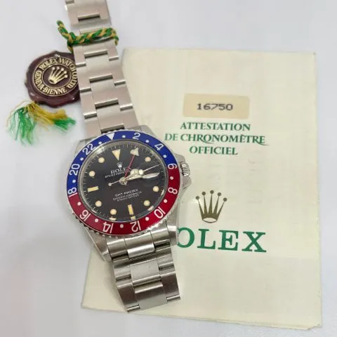 Rolex GMT-Master 16750 40mm Stainless steel Black