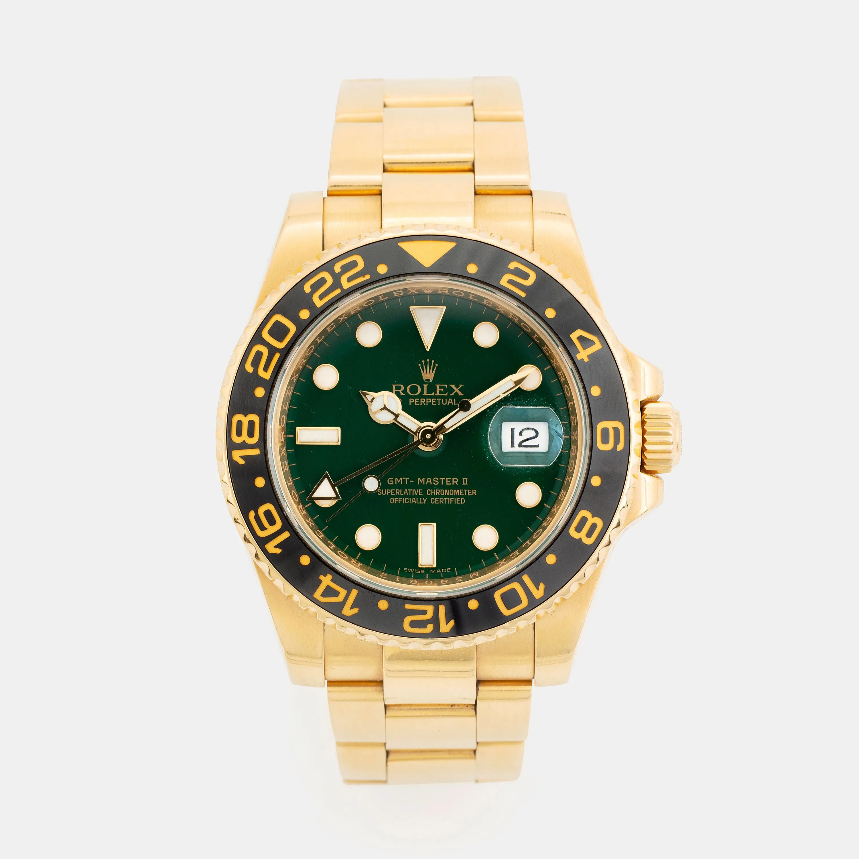 Rolex GMT-Master II 116718LN 40mm Yellow gold Black