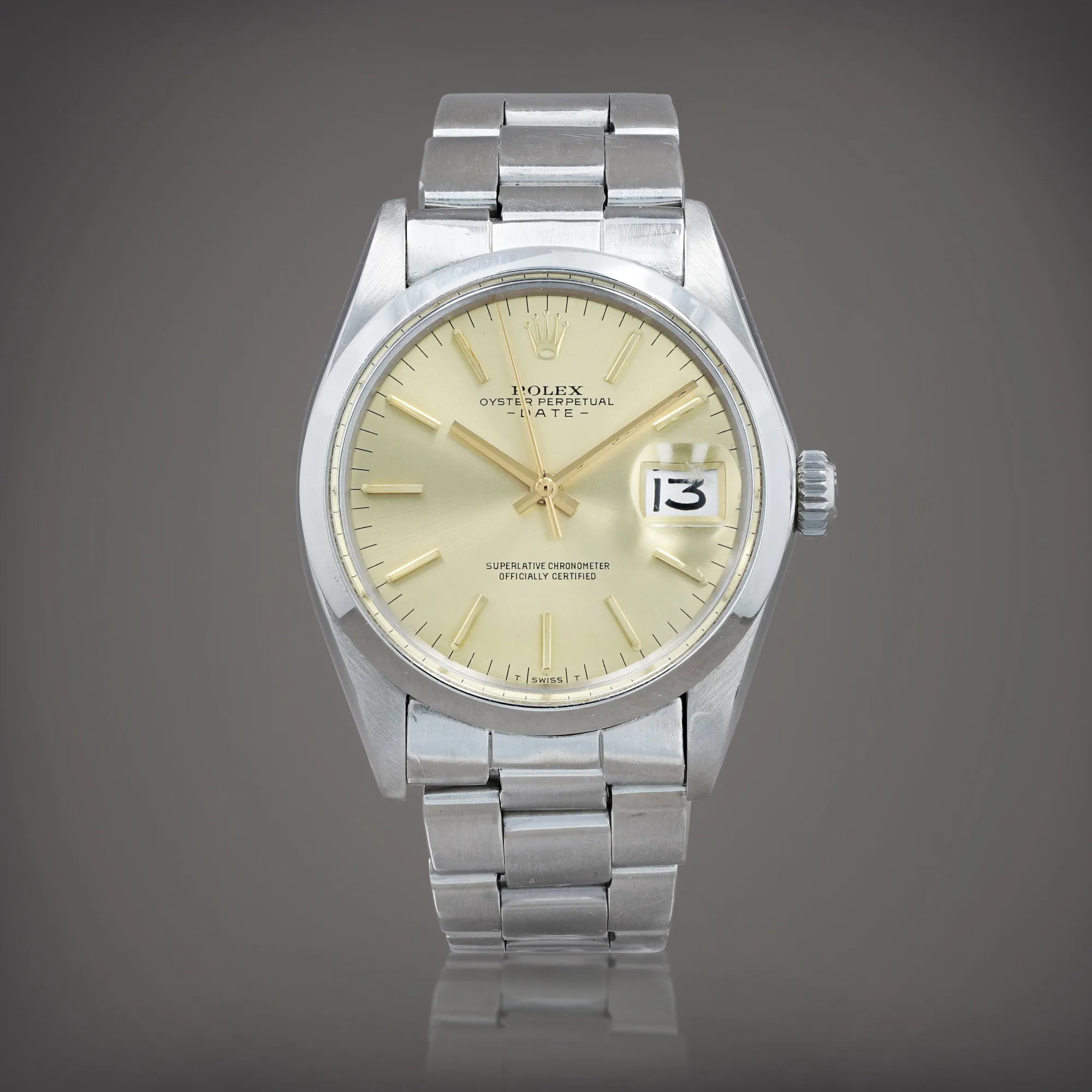 Rolex Oyster Perpetual Date 1500 36mm Stainless steel Champagne