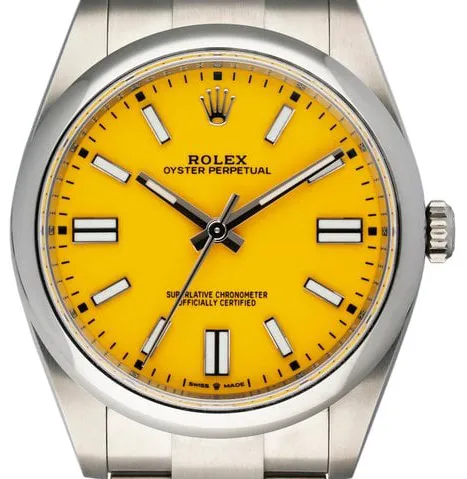 Rolex Oyster Perpetual 41 124300 41mm Steel Yellow