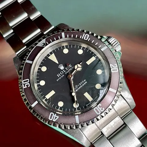 Rolex Submariner 5513 40mm Stainless steel Black