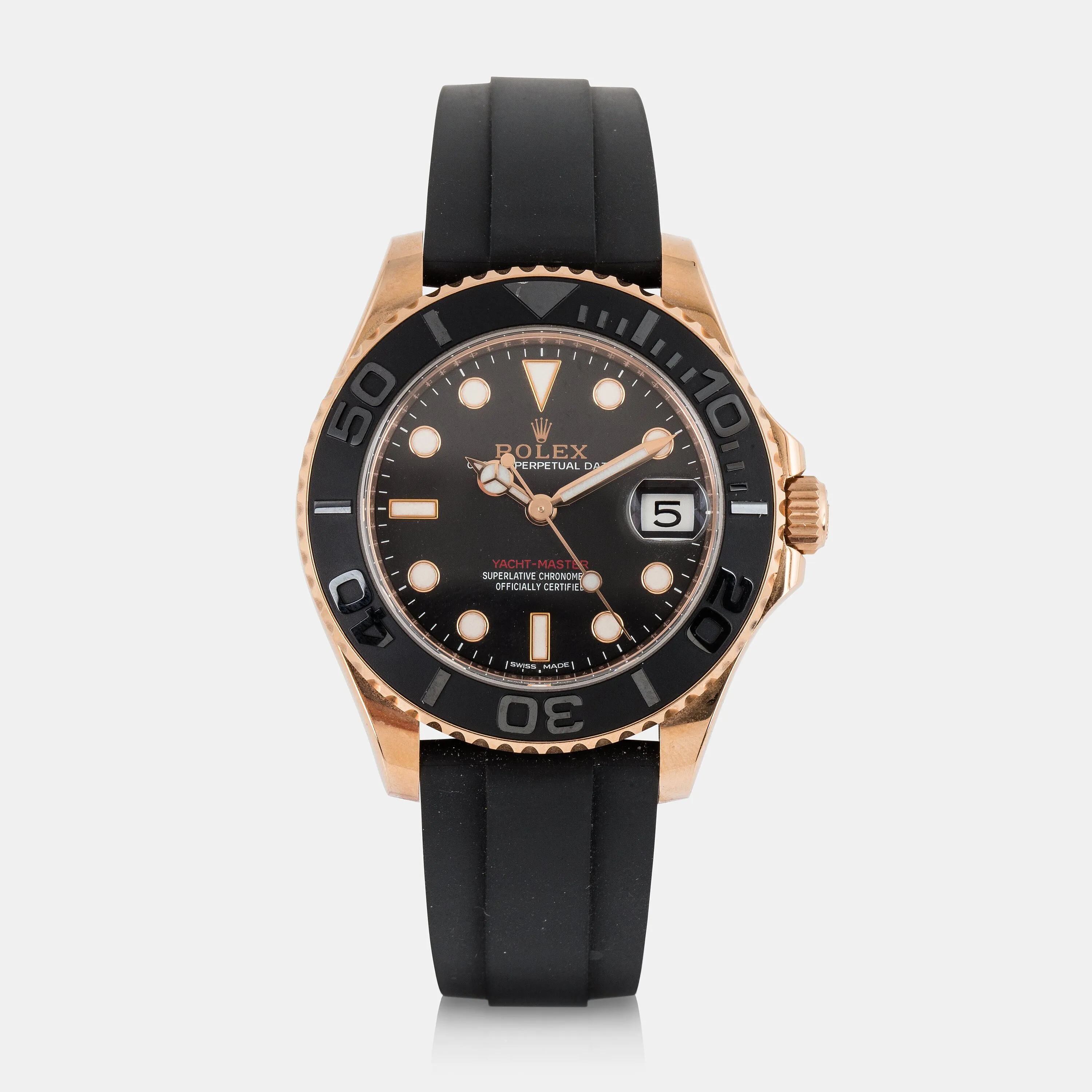 Rolex Yacht-Master 37 268655 37mm Rose gold Black