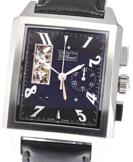 まれ出品 Zenith Port Royal 03.0550.4021/77.R512 Stainless steel Black