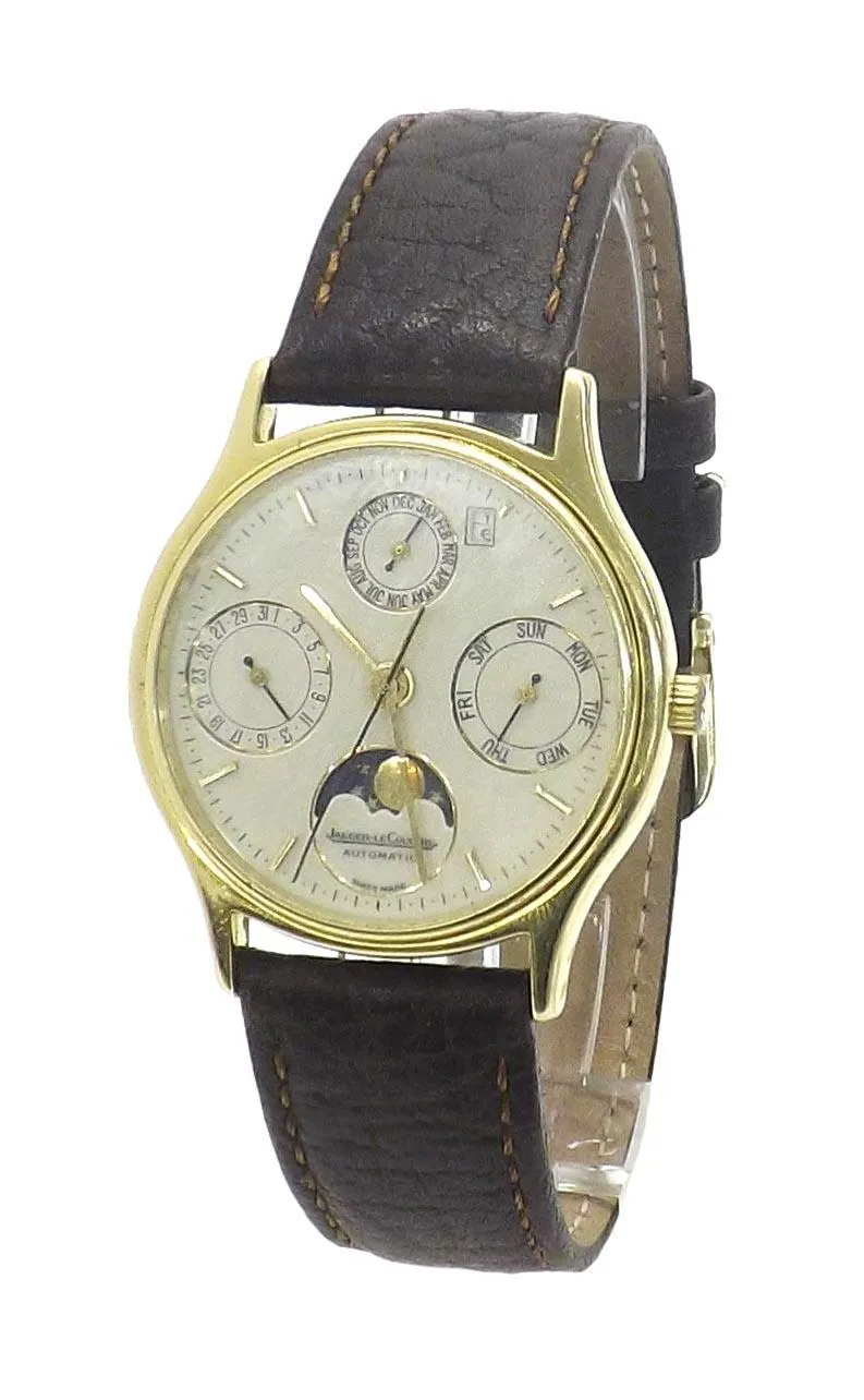 Jaeger-LeCoultre Calendar 141.140.1 33mm Yellow gold Cream