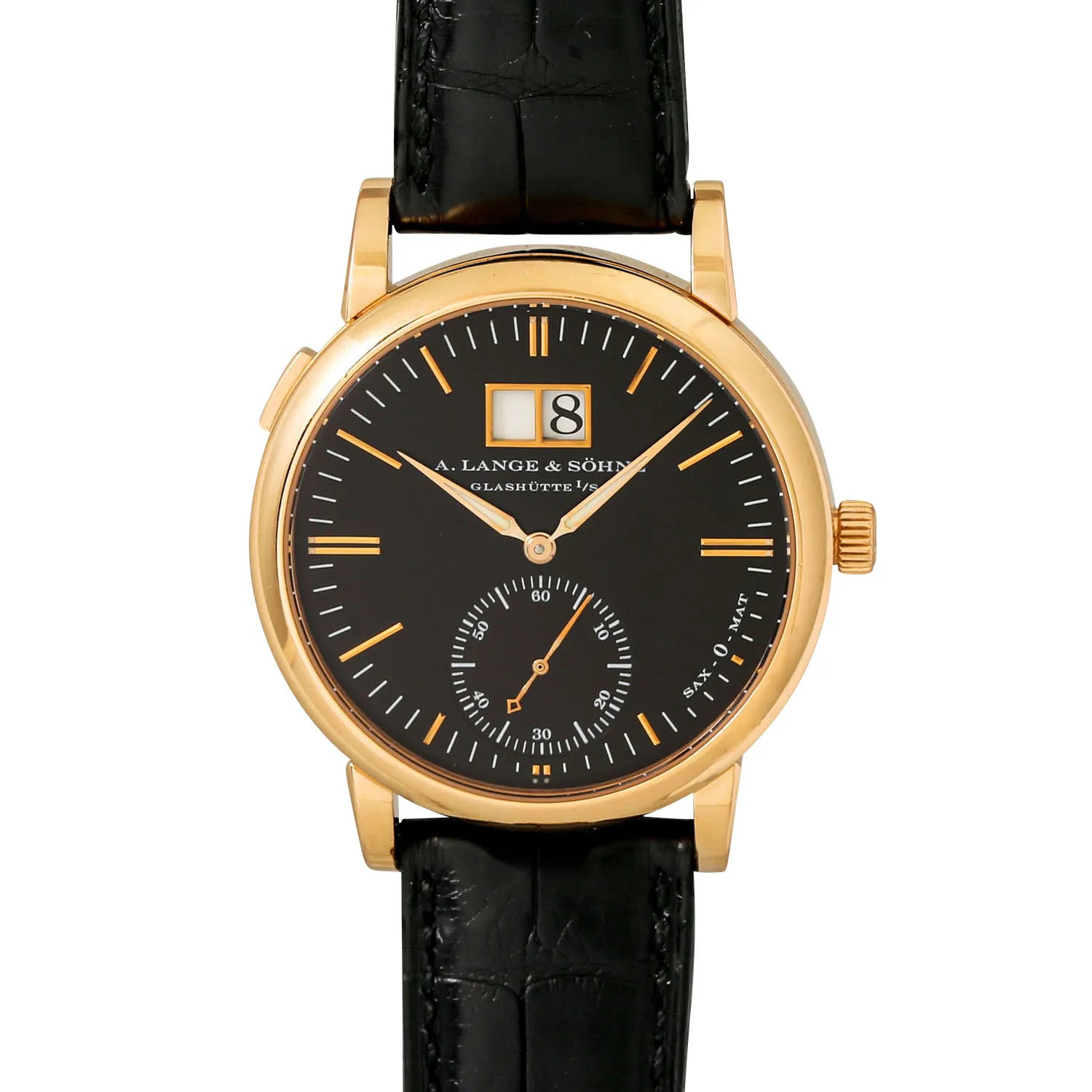 A. Lange & Söhne Langematik 308.031 37mm Yellow gold Black