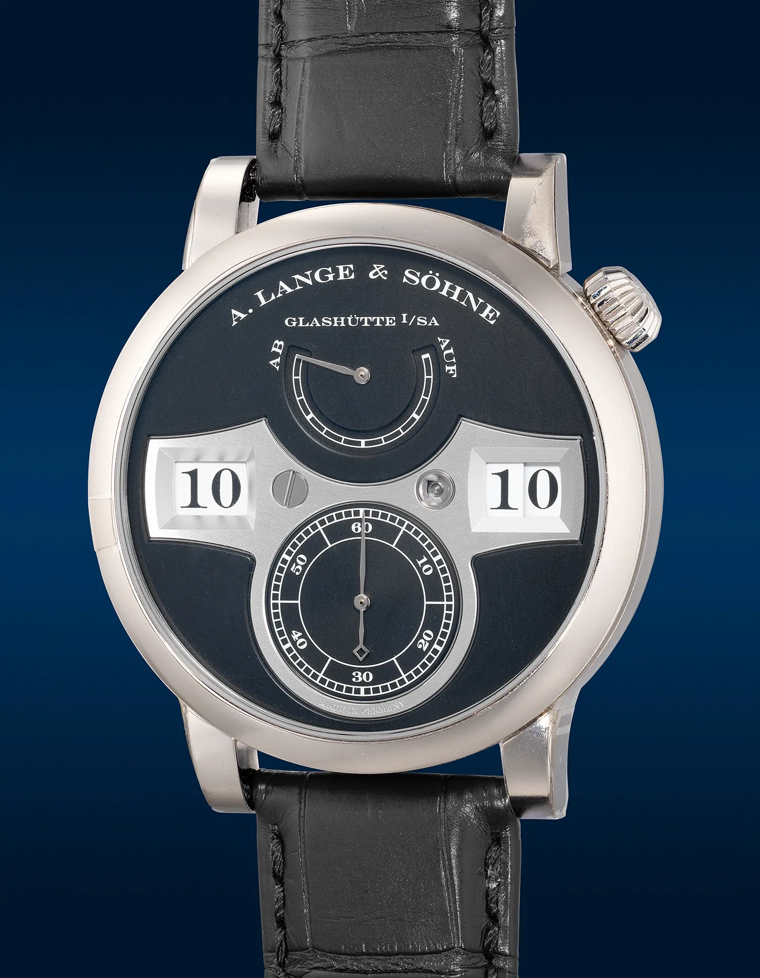 A. Lange & Söhne Lange Zeitwerk 140.029 42mm White gold Black