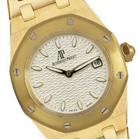 Audemars Piguet Royal Oak 67600BA.OO.D090CR.01 33mm Yellow gold Silver