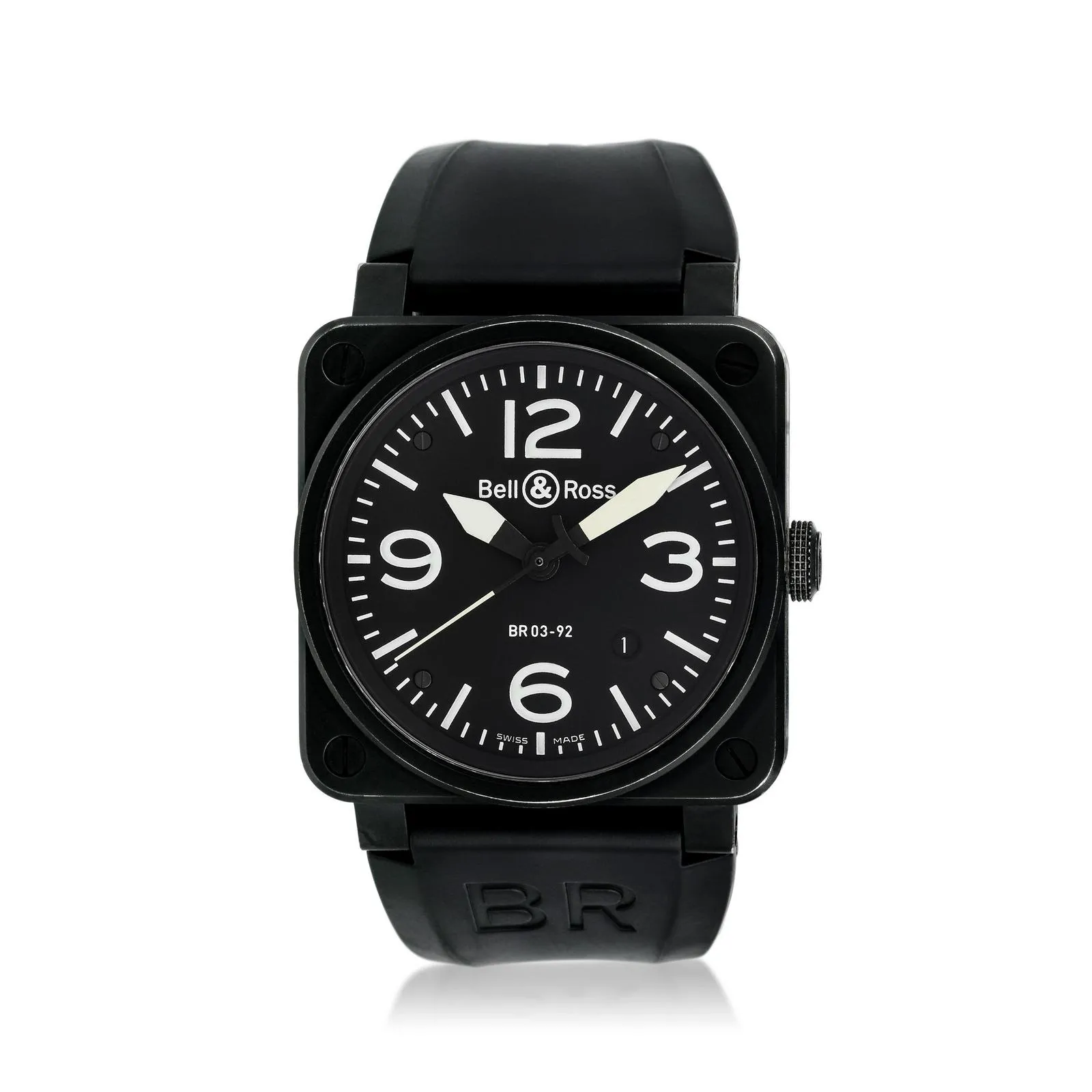 Bell & Ross BR 03 BR03-92-S 42mm Stainless steel Black