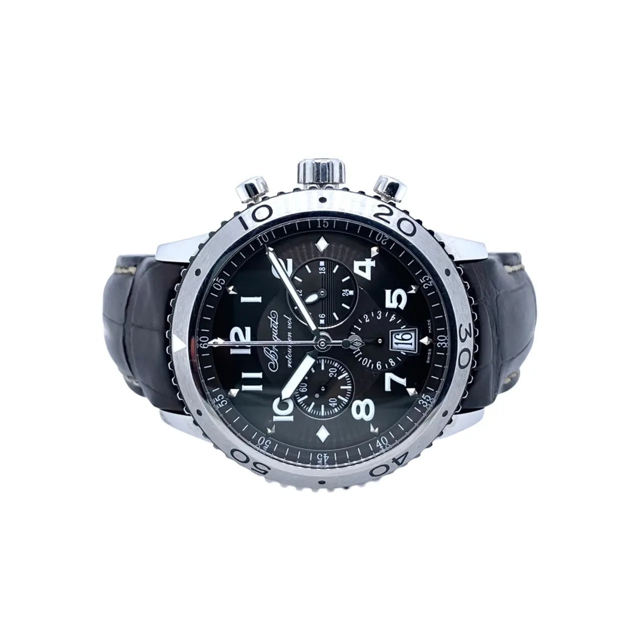 Breguet Type XXI 3810 43mm Stainless steel Black