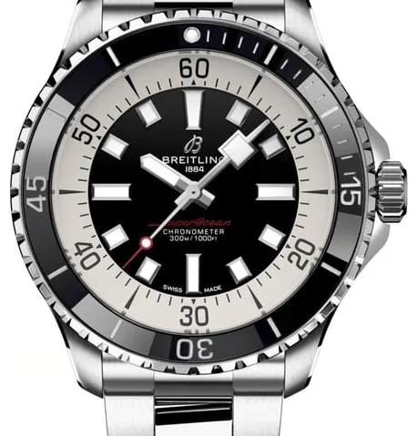 Breitling Superocean A17376211B1A1 44mm Stainless steel Black