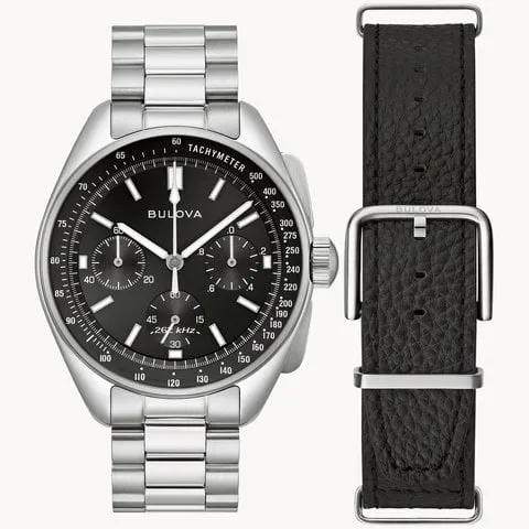 Bulova Lunar Pilot 96K111 43.5mm Stainless steel Black