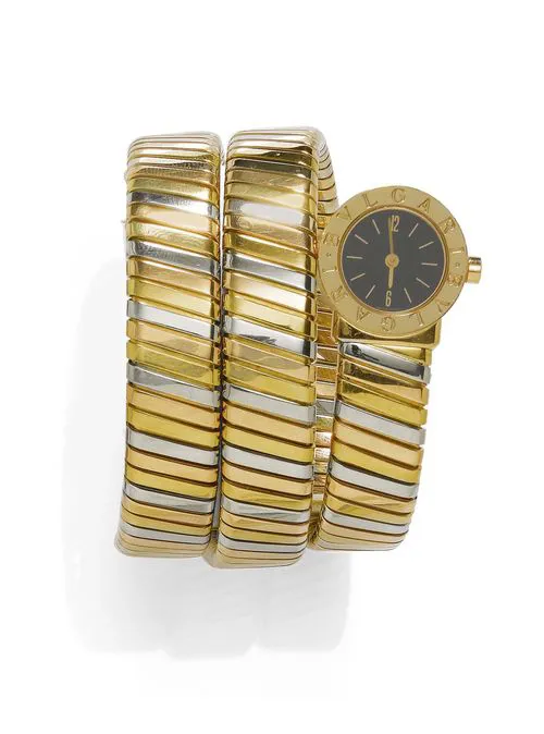 Bulgari Tubogas BB191T 19mm Yellow gold Black