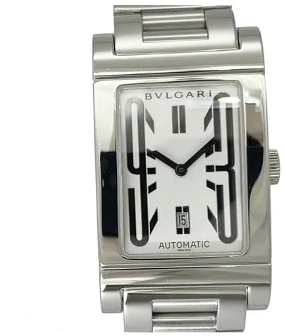 Bulgari Rettangolo RT45S 26mm Stainless steel White