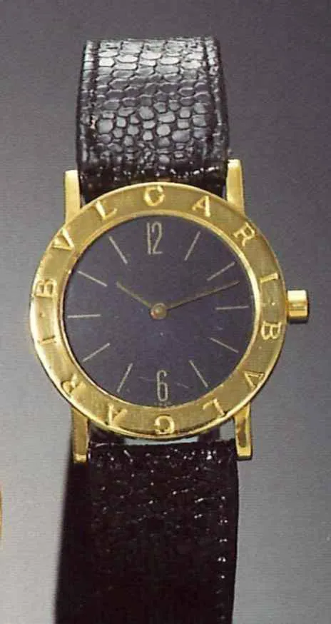 Bulgari 30mm Yellow gold Black