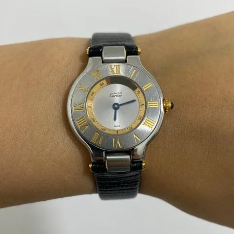 Cartier 21 Must de Cartier 1340 28mm Yellow gold and Stainless steel Silver