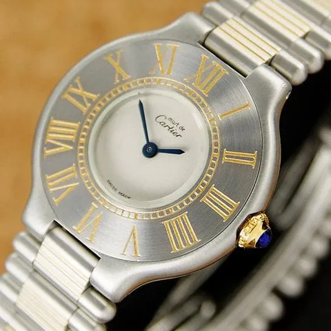 Cartier Must 21 28mm Yellow gold and Stainless steel