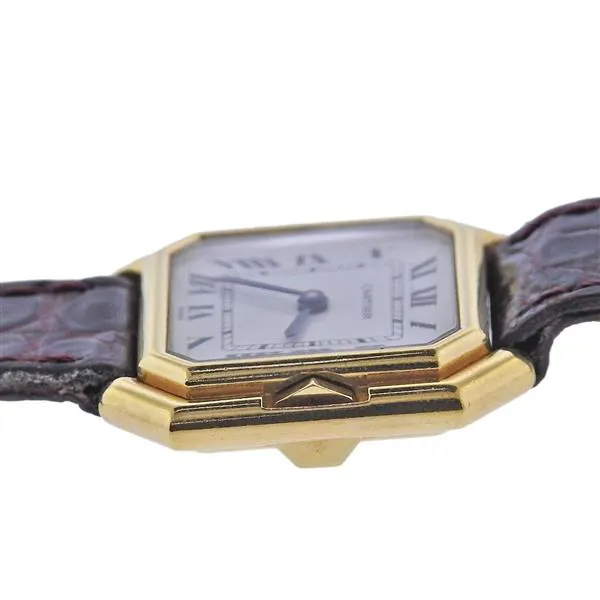 Cartier 78100 24mm Yellow gold White 2