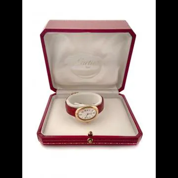 Cartier Baignoire 1952 22.5mm Yellow gold White 1