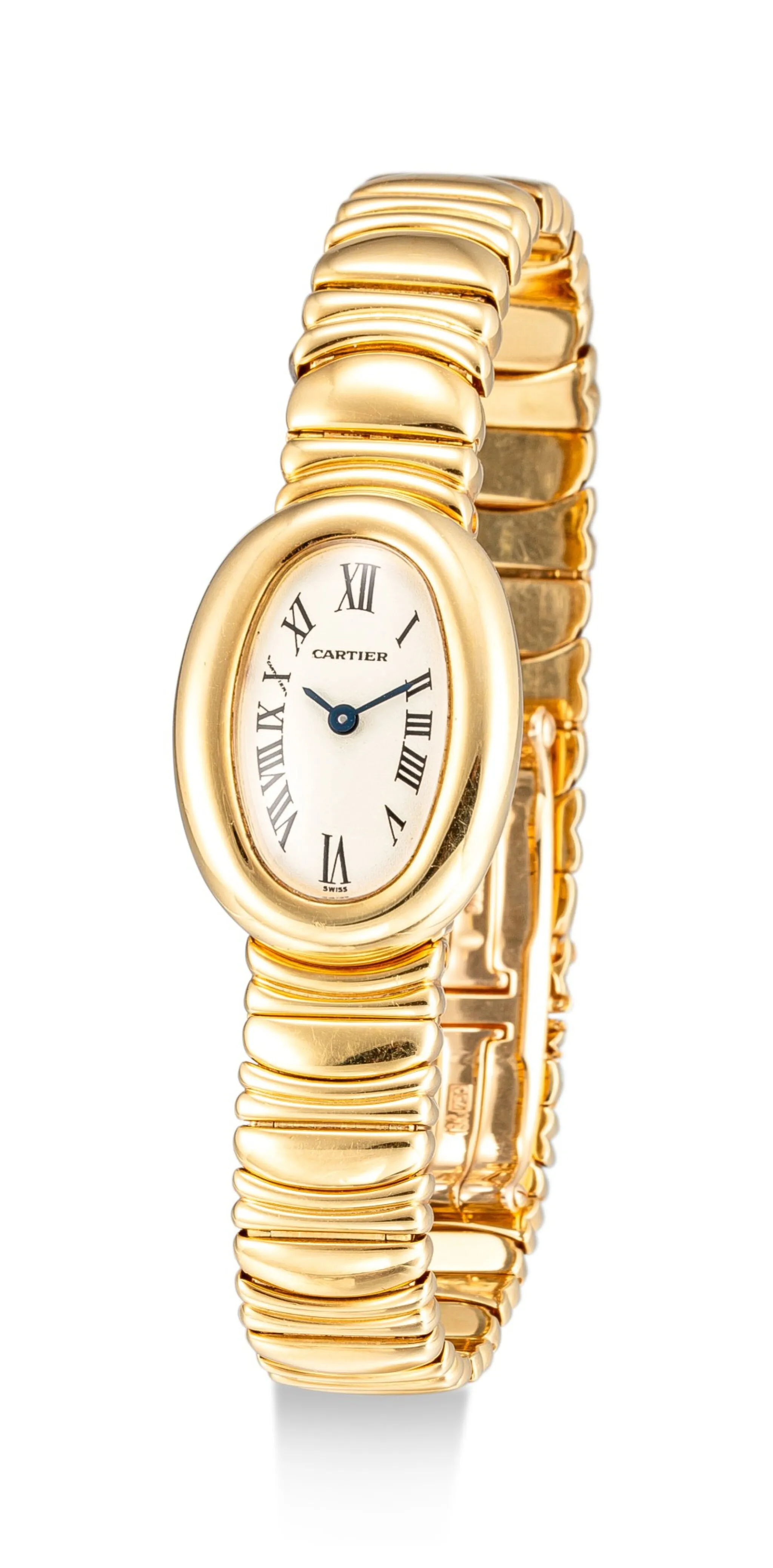 Cartier Baignoire 1960 18mm Yellow gold Silver 1