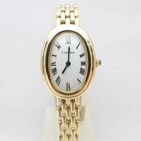 Cartier Baignoire 78094 22mm Yellow gold White