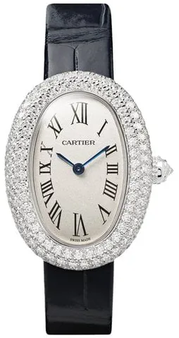 Cartier Baignoire WJBA0015 32mm White gold Silver