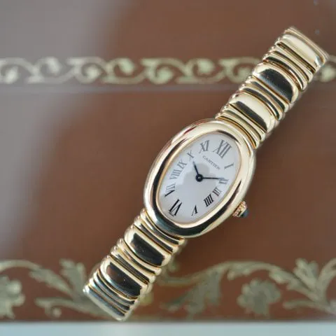 Cartier Baignoire W15045D8 31mm Yellow gold White