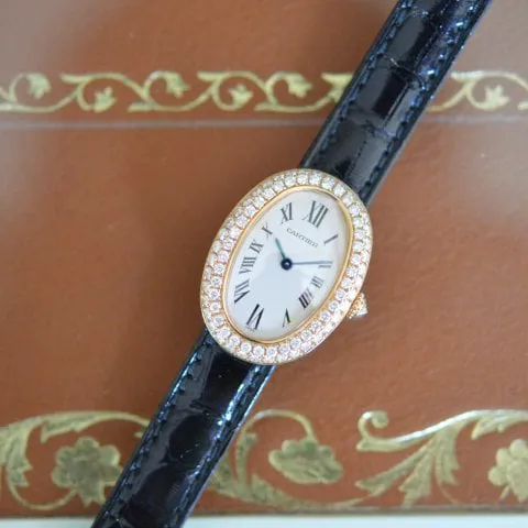 Cartier Baignoire WB509651 33mm Yellow gold White