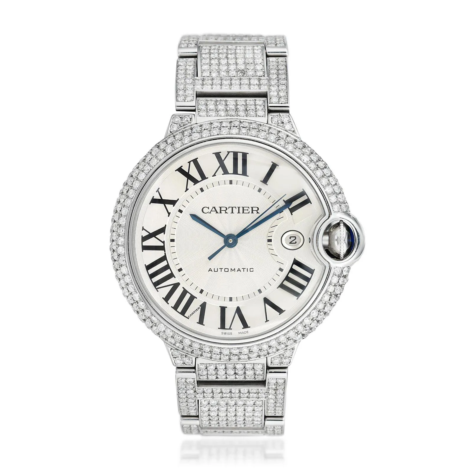 Cartier Ballon Bleu 3001 42mm Stainless steel White