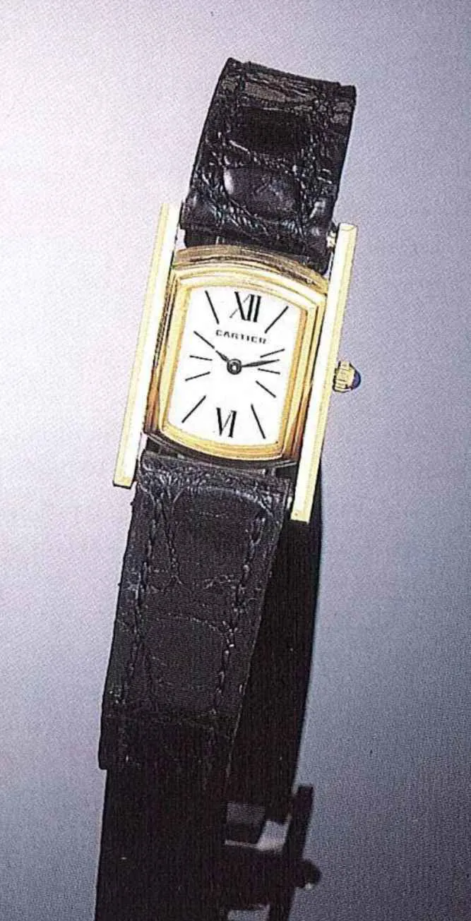 Cartier Cabriolet Reversible 18mm Yellow gold Silver