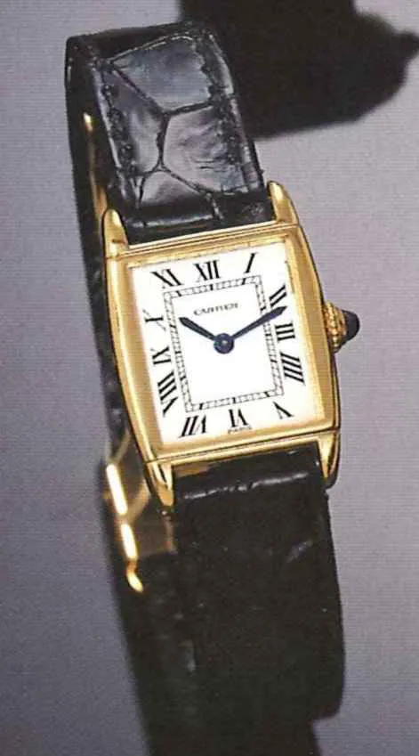 Cartier Cabriolet Reversible 18mm Yellow gold White