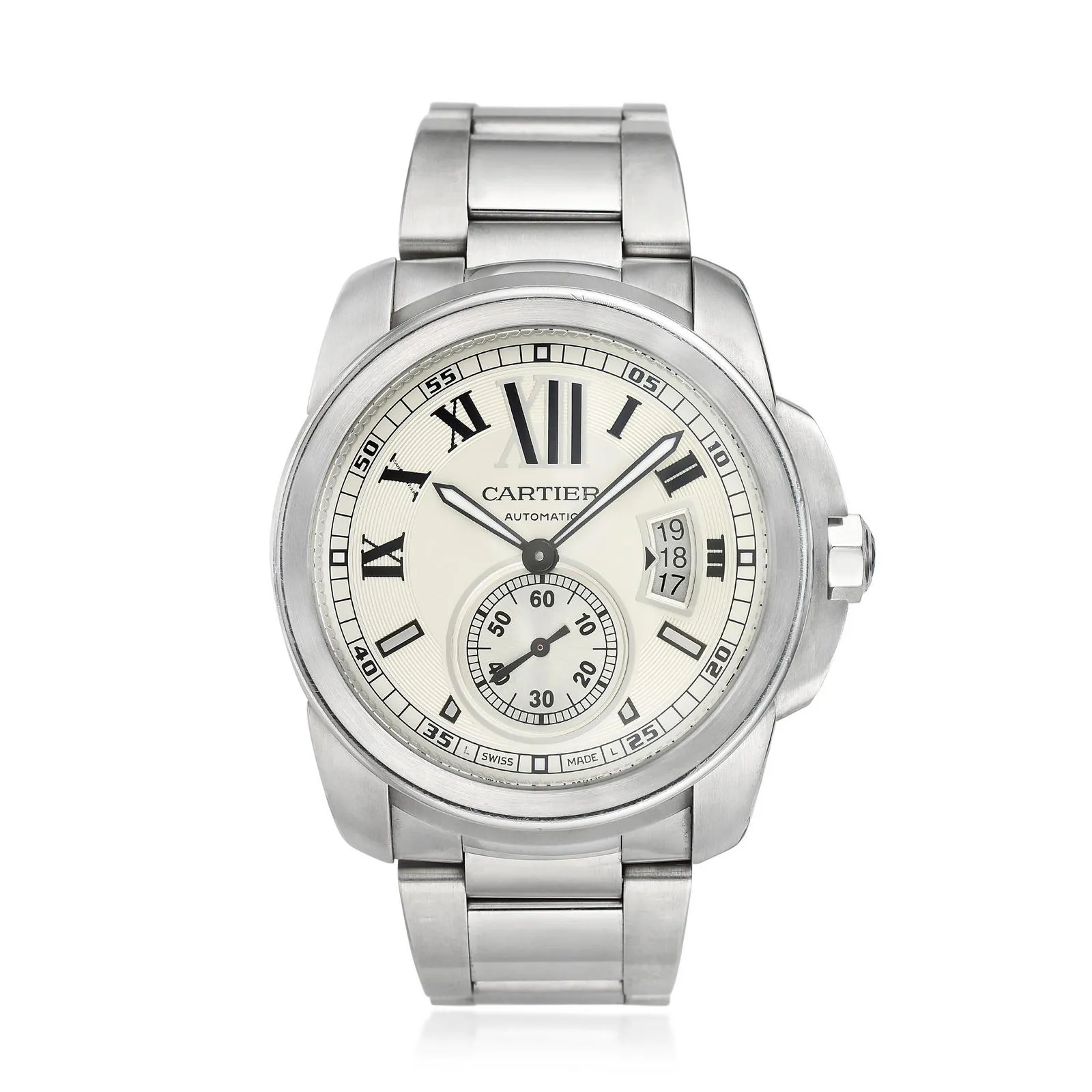 Cartier Calibre de Cartier W7100015 42mm Stainless steel Silver