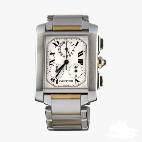 Cartier Cougar 2303 28mm Yellow gold and Stainless steel White